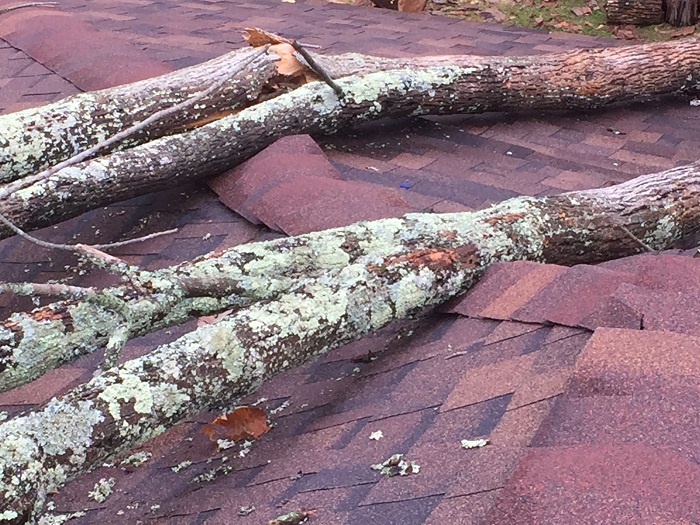Houston Home Damaged by Storm
