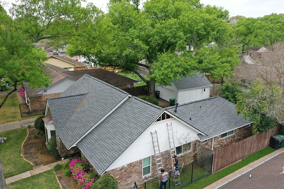 Completed asphalt shingle roof installation by Lone Star Roofing - Project 3